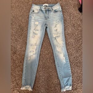 KanCan Light Blue Distressed Skinny Jeans